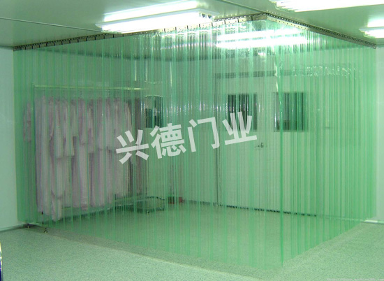 網(wǎng)格防靜電軟門簾，白色防靜電軟簾